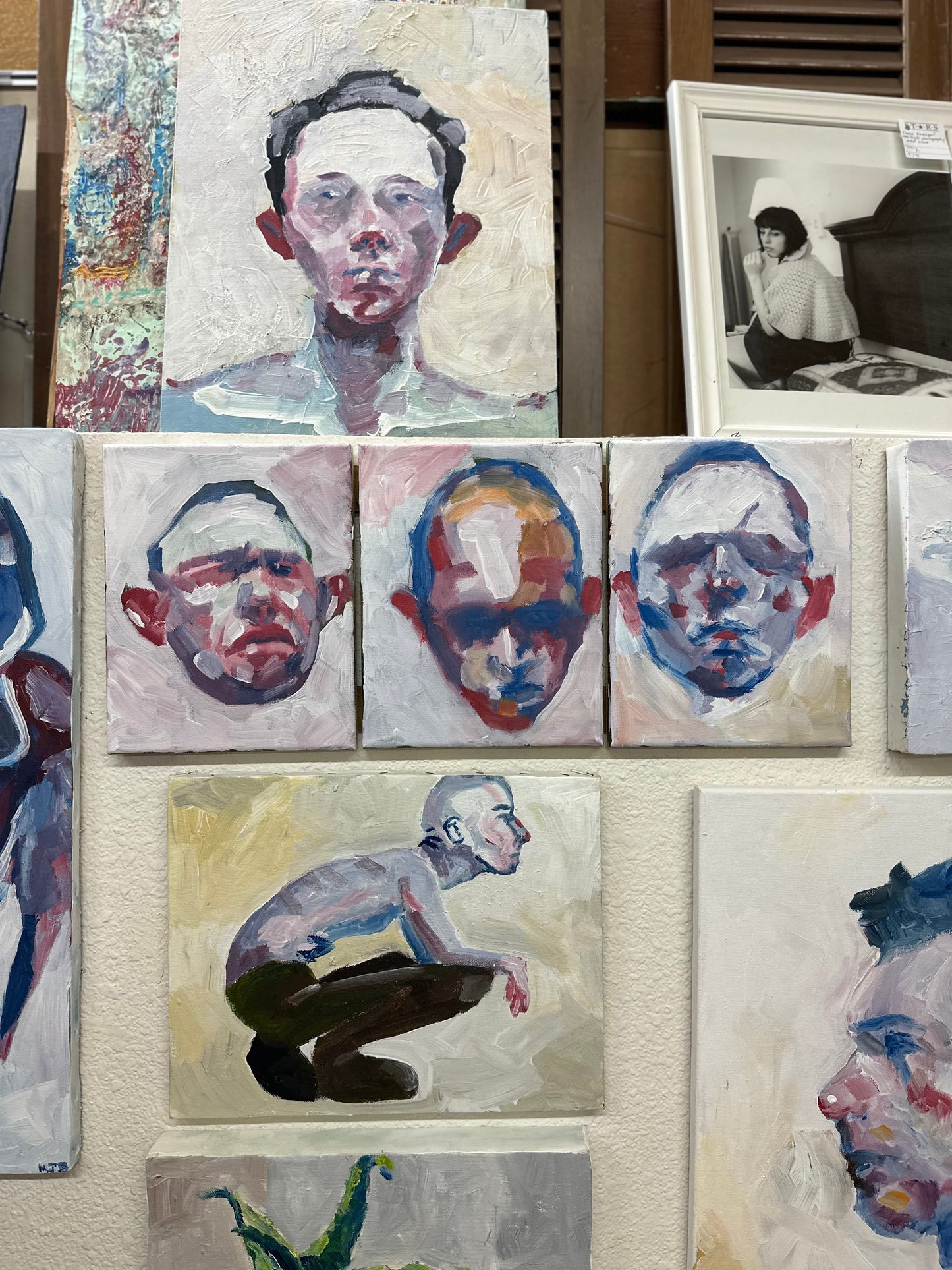 24”x10” triptych oil painting